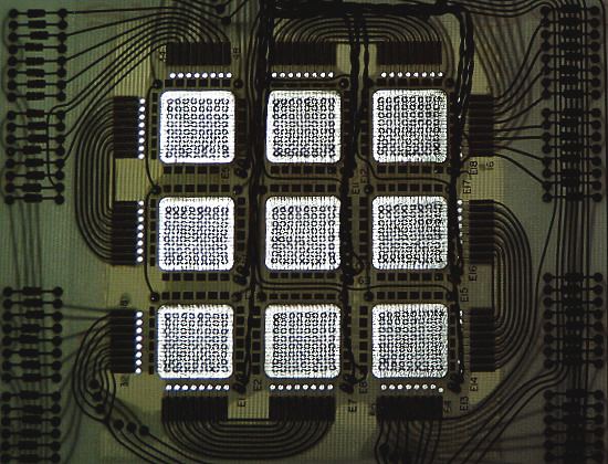 Kernspeicher auf einem Modul der Univac-Anlage